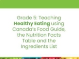 Grade 5 Healthy Eating Unit (Canada's Food Guide)
