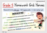 Grade 5 Homework Grid 