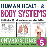 Grade 5 Human Health and Body Systems - Life Systems | Ont