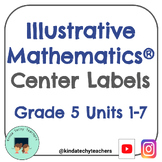 Grade 5 IM® Math Center Labels & Guide by Unit & Section