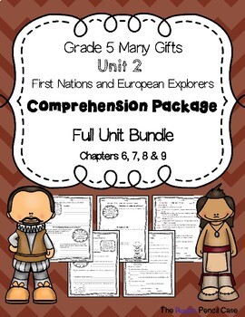 Preview of Grade 5 Many Gifts, Unit 2 - First Nations & European Explorers PDF + Digital