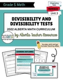 Divisibility Unit- PRINT & GO- Alberta Grade 5 Math New Cu