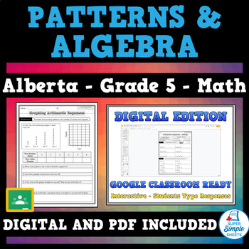 Preview of Grade 5 Math - Alberta - Patterns & Algebra - NEW 2022 Curriculum