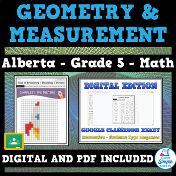Preview of Grade 5 Math - Alberta - Geometry and Measurement - NEW 2022 Curriculum