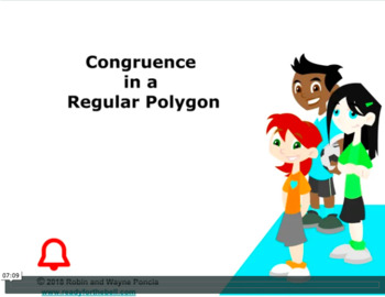 Preview of Grade 5: Math: Congruence in a Regular Polygon Concept Instructional Video