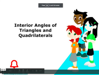 Preview of Grade 5:Math: Angles of Triangles&Quadrilaterals Concept Instructional Video