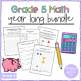 Grade 5 Math MEGA BUNDLE! NEW Ontario Math Curriculum!