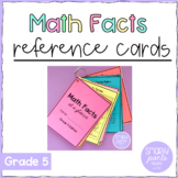 Grade 5 Math - Math Facts Reference Sheets - NEW Ontario M