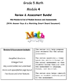Grade 5, Math Module 4 REVIEW & ASSESSMENT (PDFs, Microsof