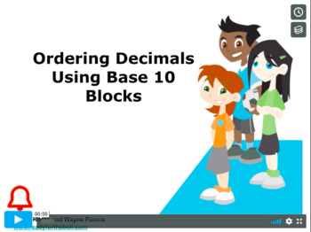 Preview of Grade 5: Math: Ordering Decimals using Base 10 Concept Instructional Video
