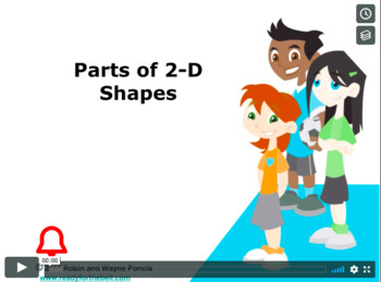 Preview of Grade 5: Math: Parts of 2-D Shapes Concept Instructional Video