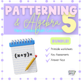 Grade 5 Math - Patterning & Algebra Unit! 2020 Ontario Mat