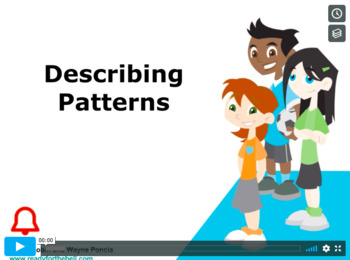 Preview of Grade 5: Math: Patterns&the Coordinate Plane: Concept Instructional Video Bundle