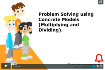 Preview of Grade 5: Math: Problem Solve w/ Concrete Models Concept Instructional Video