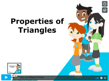 Preview of Grade 5: Math: Properties of Triangles Concept Instructional Video
