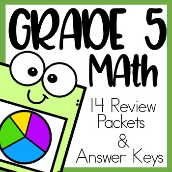 Preview of Grade 5 Math Review Bundle