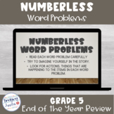 Grade 5 Math Review | Numberless Problems | Interactive Digital