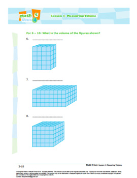 grade 5 math shapes volume worksheet bundle by ready for the bell