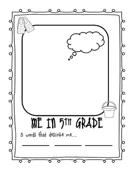 Grade 5 Memory Book - Beach Theme - Printable by Laugh Together Learn ...