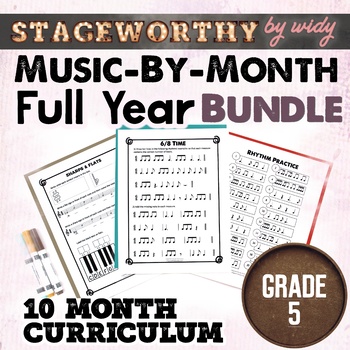 Preview of Grade 5 Music Lesson Plans - Ontario Elementary Music Curriculum Full Year 