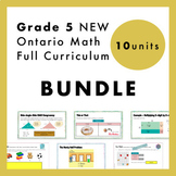 Grade 5 NEW Ontario Math Curriculum Full Year Digital Slid