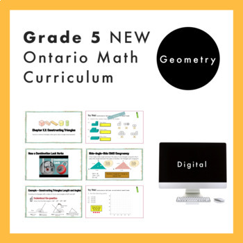 Preview of Grade 5 Ontario Math - Geometry Curriculum - Digital Google Slides+Form