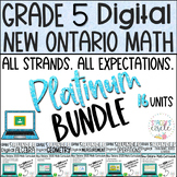 Grade 5 NEW Ontario Math Full Year DIGITAL Slides Platinum