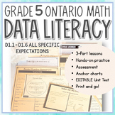 Grade 5 NEW Ontario Math Data Literacy Unit