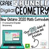 Grade 5 NEW Ontario Math Geometry Bundle