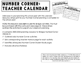 Grade 5 Number Corner Teacher Planning Calendar (Supplemen