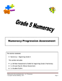 Grade 5 - Numeracy Progression Assessment