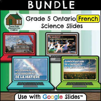 Preview of Grade 5 Ontario FRENCH Science for Google Slides™