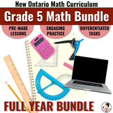 Grade 5 New Ontario Math Curriculum Bundle: Full year of l