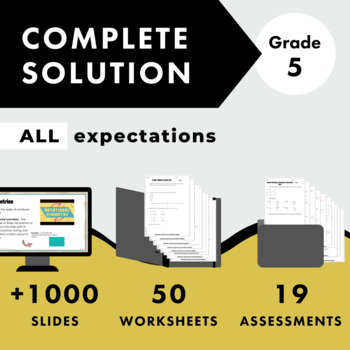 Preview of Grade 5 Ontario Math COMPLETE SOLUTION - All expectations