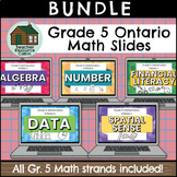 Grade 5 Ontario MATH: Google Slides™ Bundle