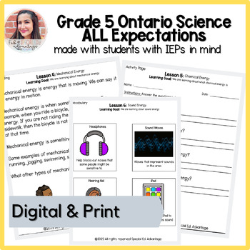 Preview of Grade 5 Ontario Science 2022 Bundle