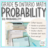 Grade 5 Probability NEW Ontario Math : D2. Probability