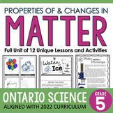 Grade 5 Properties of and Changes in Matter - Matter & Ene