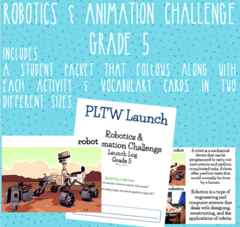 Preview of Grade 5 Robotics & Animation Challenge Module