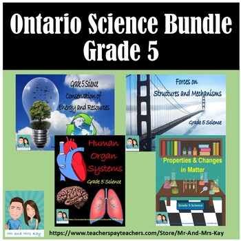 Preview of Grade 5 Science Bundle - Ontario