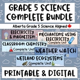 Grade 5 Science COMPLETE Bundle - Alberta Aligned Science 