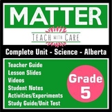 Grade 5 Science - Matter Unit - New Alberta Curriculum (2023)