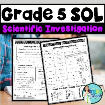 Preview of Grade 5 Science SOL Review Booklet - Scientific Investigation