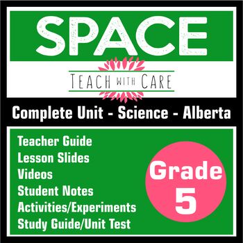 Preview of Grade 5 Science - Space Unit - New Alberta Curriculum (2023)