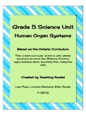 Grade 5 Science Unit: Human Organ Systems for Ontario Curriculum