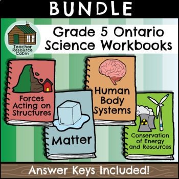 Preview of Grade 5 Science Workbooks (NEW 2022 Ontario Curriculum)