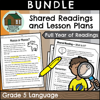 Preview of Grade 5 Shared Reading Bundle