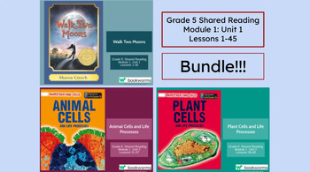 Preview of "Grade 5 Shared Reading Module 1 Bundle" Google Slides- Bookworms Supplement
