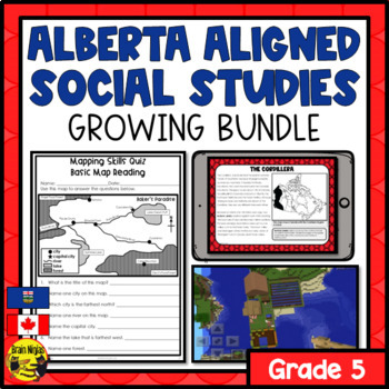Preview of Alberta Social Studies Bundle Grade 5