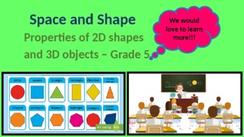 Preview of Grade 5 Space and Shape in PowerPoint